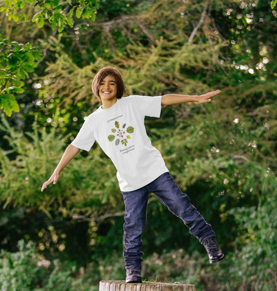 Children's Organic T-shirt with Tree Mandala