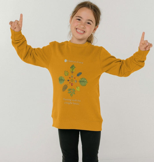 Children's Organic Jumper with Tree Mandala
