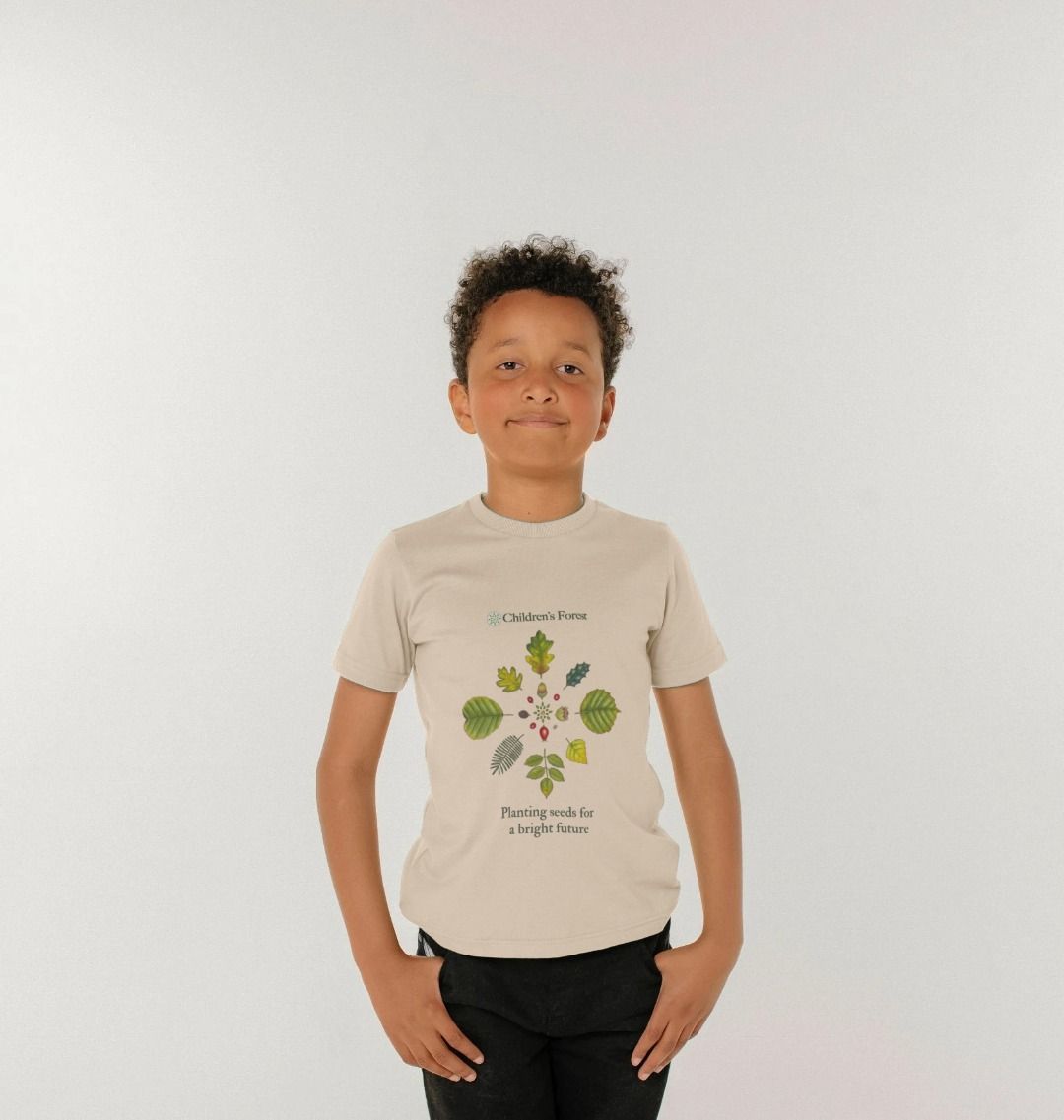 Children's Organic T-shirt with Tree Mandala