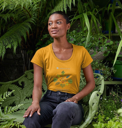 Women's Organic Scoop Neck T-Shirt with Tree Mandala