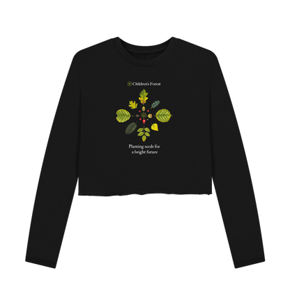 Black Printed Boxy Jumpers Front