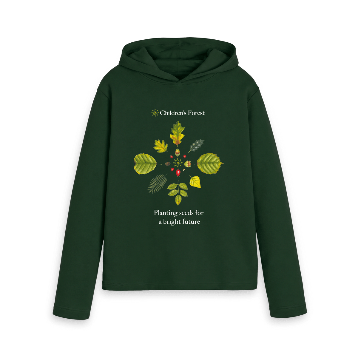 Evergreen Printed Hoody Front