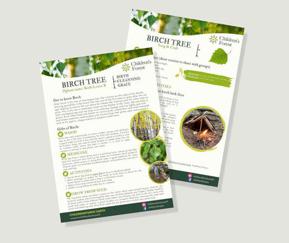 Learn with Trees; Foraging, Crafting, Singing & Planting downloadable Pdf's