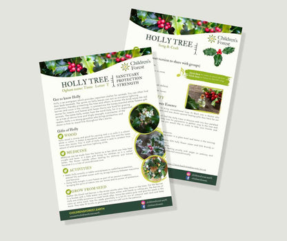 Learn with Trees; Foraging, Crafting, Singing & Planting downloadable Pdf's