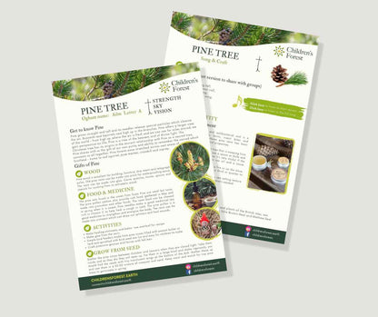 Learn with Trees; Foraging, Crafting, Singing & Planting downloadable Pdf's