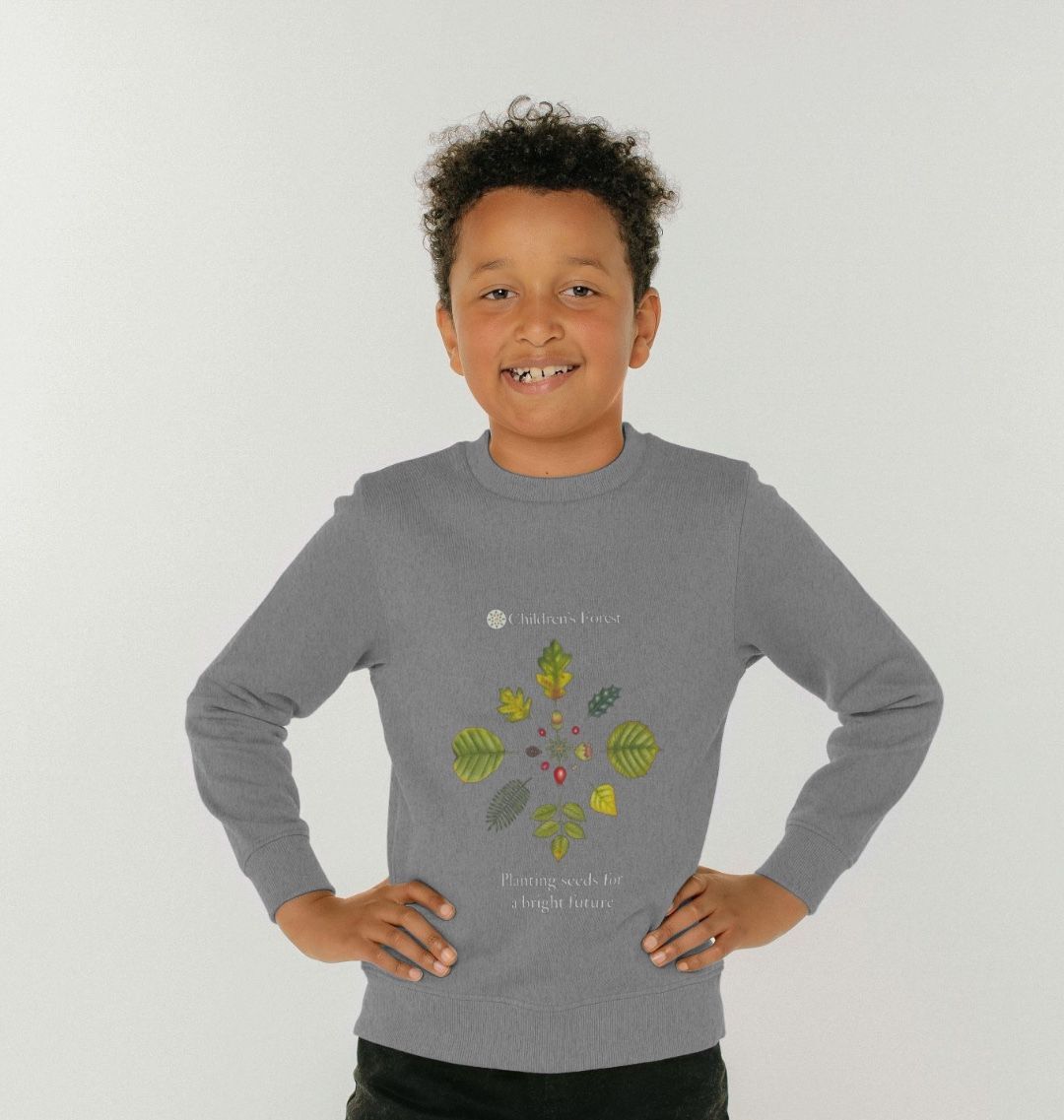 Children's Organic Jumper with Tree Mandala